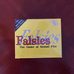 LOOK!!!! Falsies The Game Of Sexual Fibs Board Game 1991 NEW UNOPENED  box 