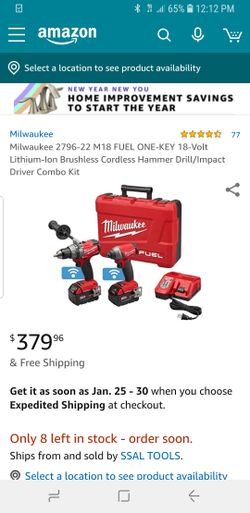 Milwaukee m18 one key impact and drill