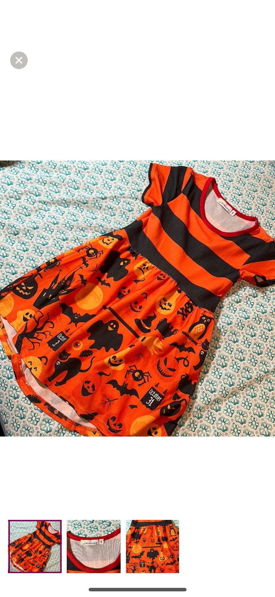 Sunshine swing NWOT size 3T Halloween dress