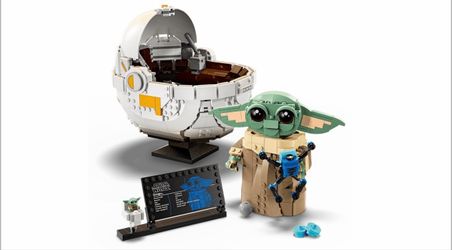 Star Wars, # 75403, Grogu W/ Hover Pram Lego set, 1048 pieces