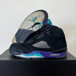 Jordan 5 Retro Black Grape (2013) Size 8.5 Mens 136027-007 No Box/Replacement