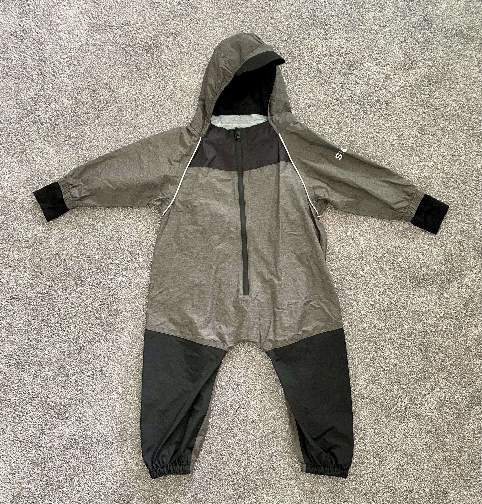 Stonz Rain Suit in Heather Gray - Size 12 to 18 Months