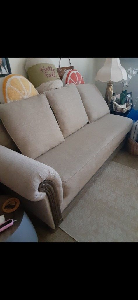 Twin Mattress And Frame For Sale As Well As A Chase Couch