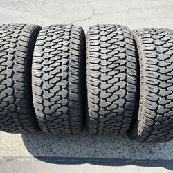 (4) 35x12.50R20 Firestone Tires 
