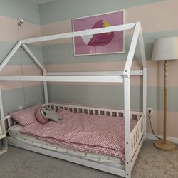 kids twin tent bed with mattress and mattress support