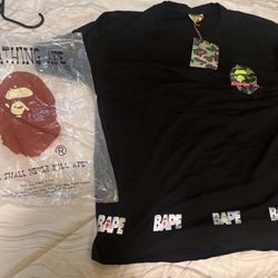 Bape Tee Camo real Got It From Bape Store Size Medium but Japan 2xl, Comes with Bag And Tags Asking 100$ Lower Offers Accepted 
