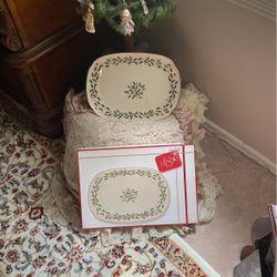 New In Box Lenox Holiday Platter