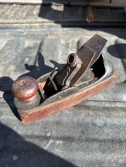 Vintage Stanley no. 122 Smooth Plane Liberty Bell Cap Woodworking Tool