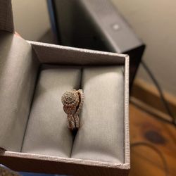 10k Rose Gold Bridal Set 