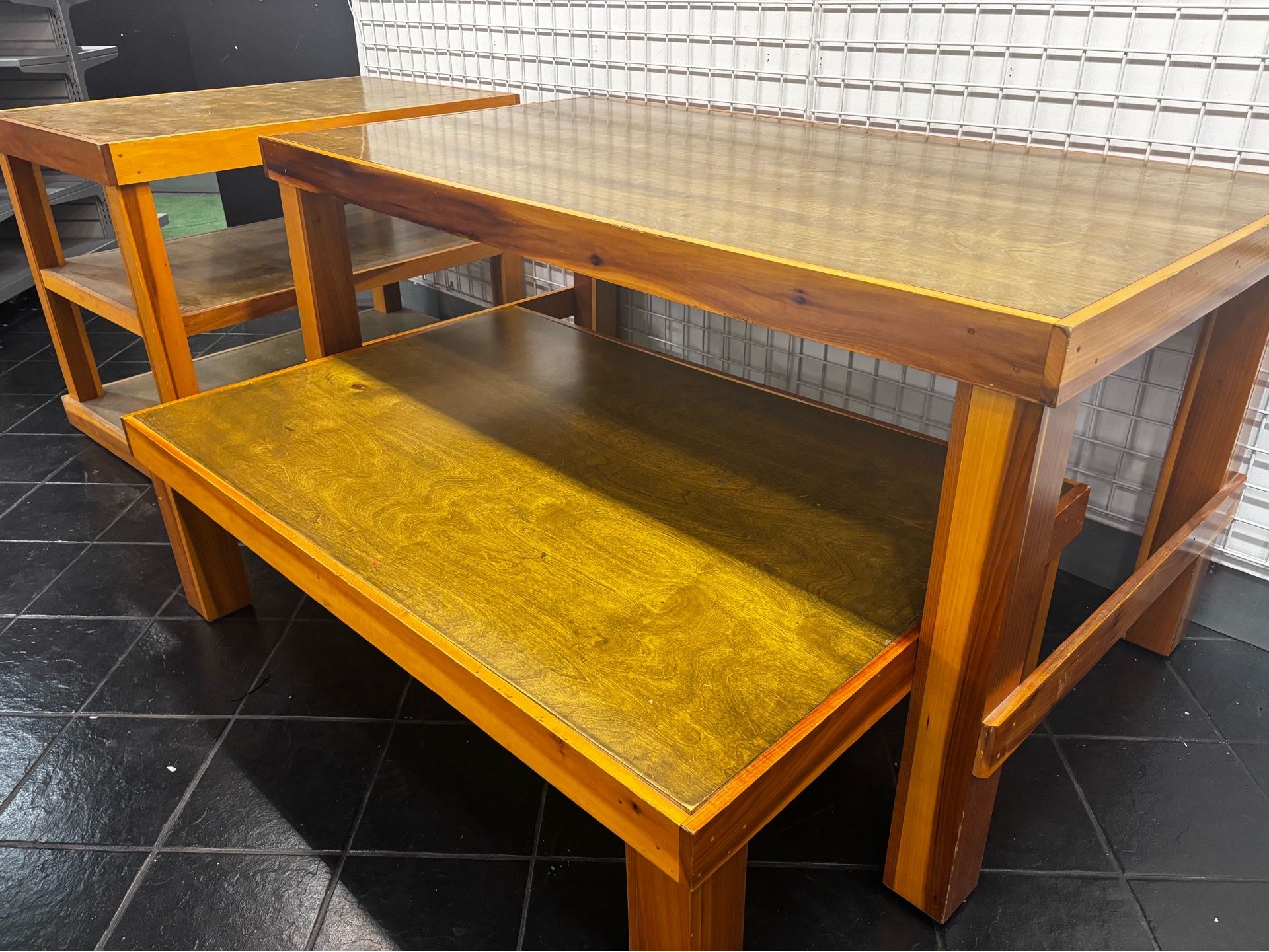 Wooden Retail Display Table Set