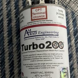 Turbo 200 A/C capacitor 