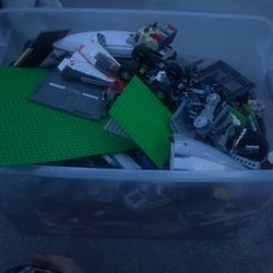 Tub Of Legos And Misc