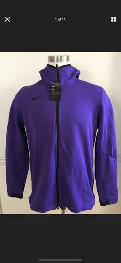 Nike DRY FIT SHOWTIME full zip basketball hoodie size XLarge men’s in LAKER purple