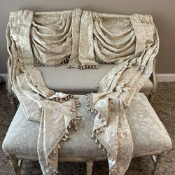 Pair of Turkish Custom Drapes or Curtains (Longwood - Markham Woods Corridor)