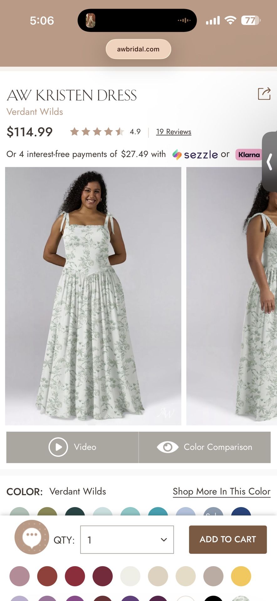 AW bridal dress  Size 16