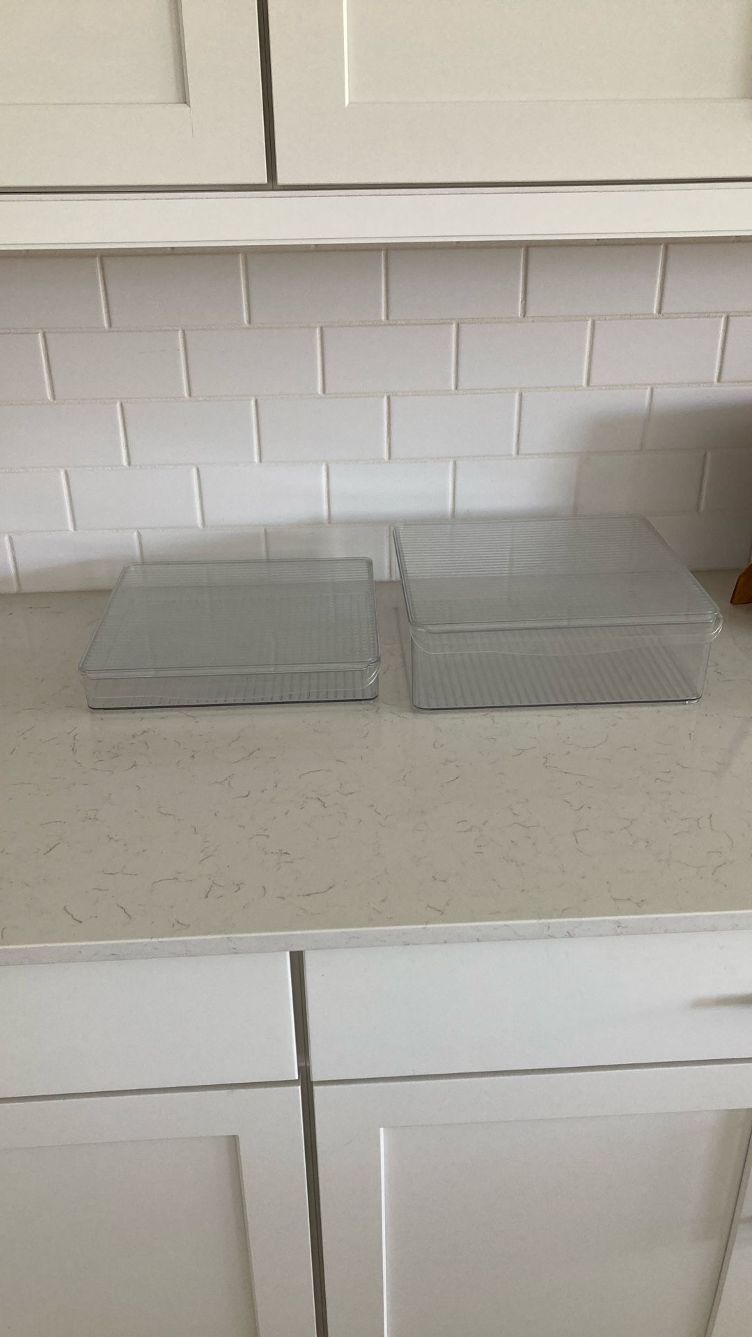 Two Refrigerator Boxes With Lids