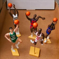 Starting Lineup 5 loose action figures - jordan - Rodman- robinson- and more