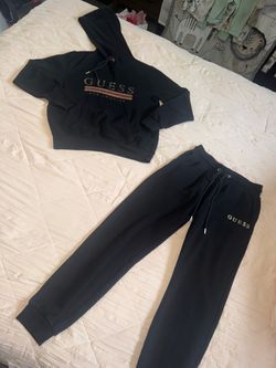 Girls, Guess hoodie, and sweatpants set.  Size XS (10-12) years old