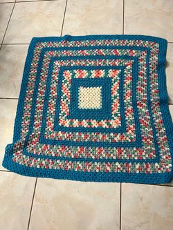 Handmade Crochet Granny Square Blanket