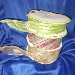 Translucent Glitter Wired Ribbon