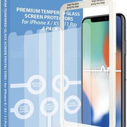 Brand New Tempered Glass Screen Protector For iPhone X,XS,11pro