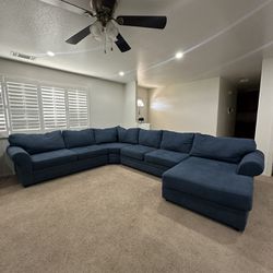 Blue X-Large Couch Sectional