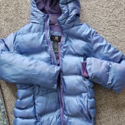 Girls Winter Puffer Jacket Size 10/12 w/Inner Lining