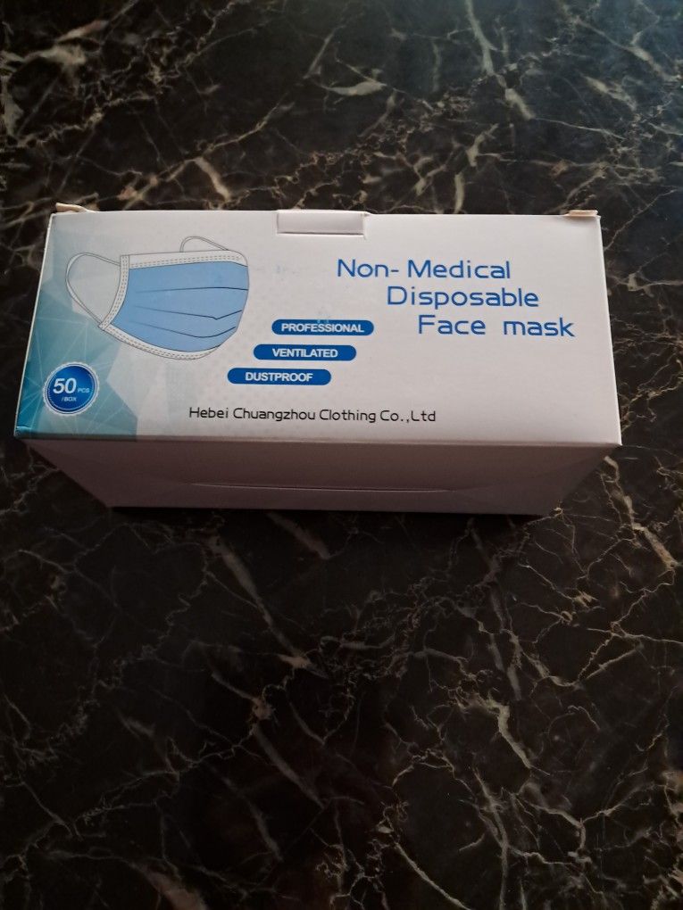 Disposable Face Masks $5 Each Have 10 Boxes Available