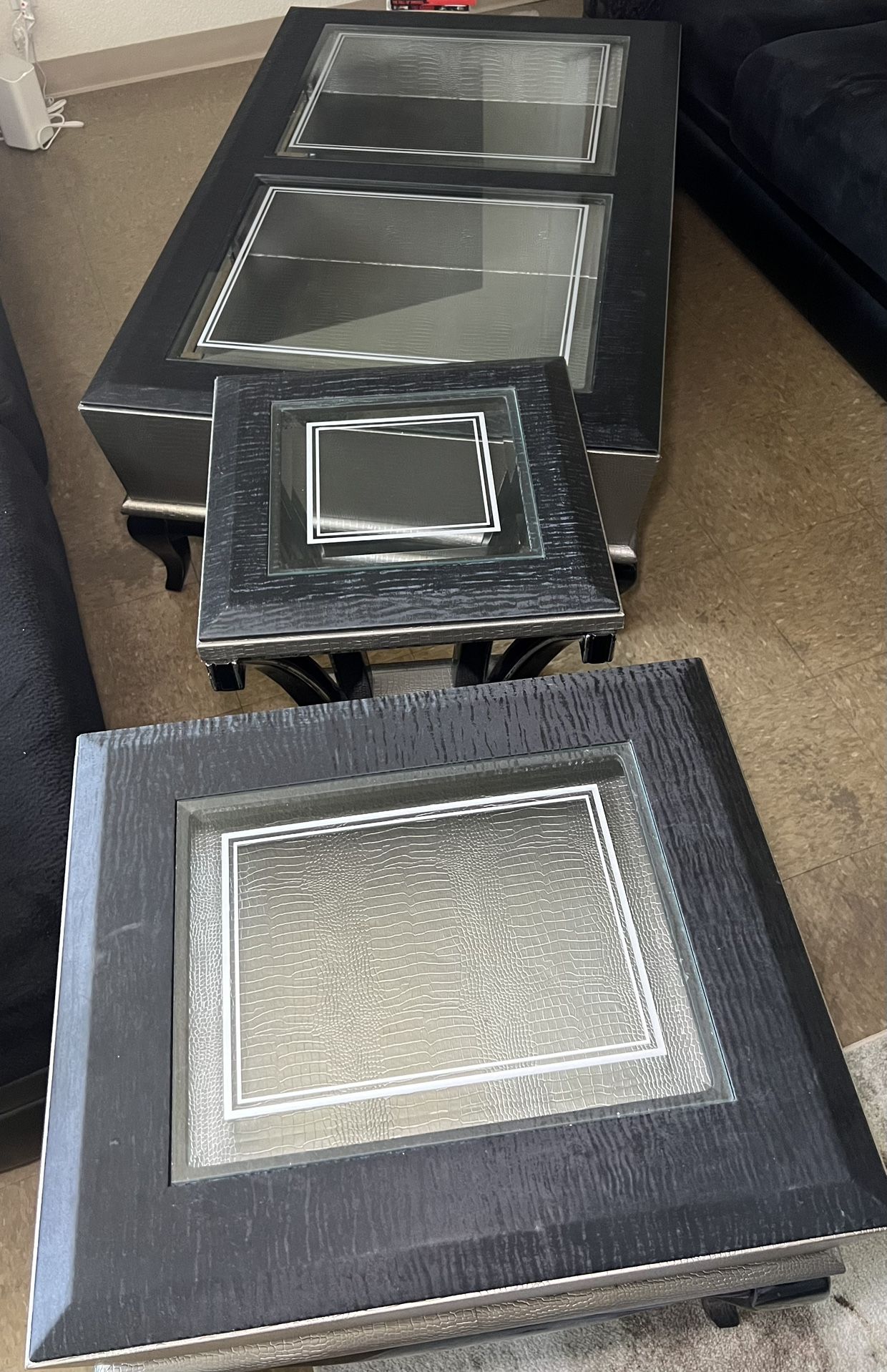 3pc Elegant Coffee Table Set