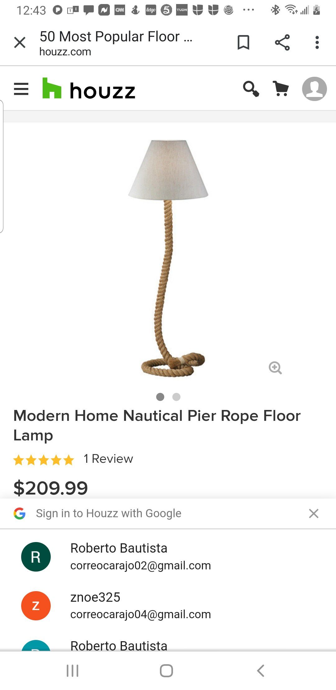 ROPE FLOOR LAMP