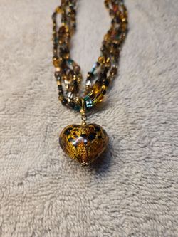 9.25 Silver Necklace VINTAGE - Multicolor