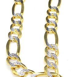 14k Oro Amarillo Linda Cadena Figaro