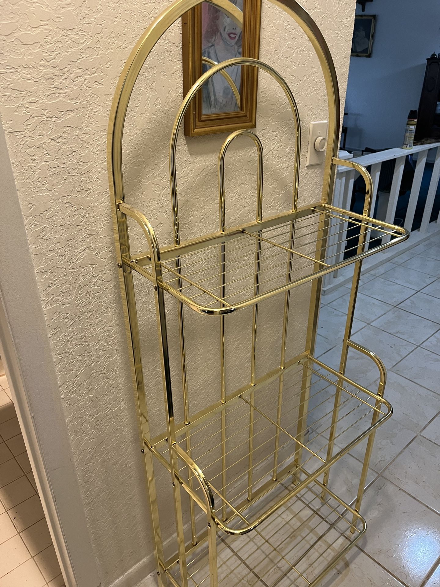 Gold Metal Shelf