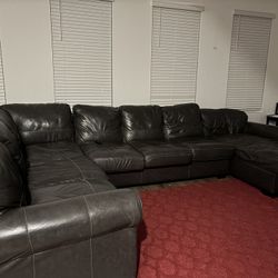 Leather Sectional