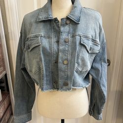 Crop Top  Denim/Jean Jacket Size M