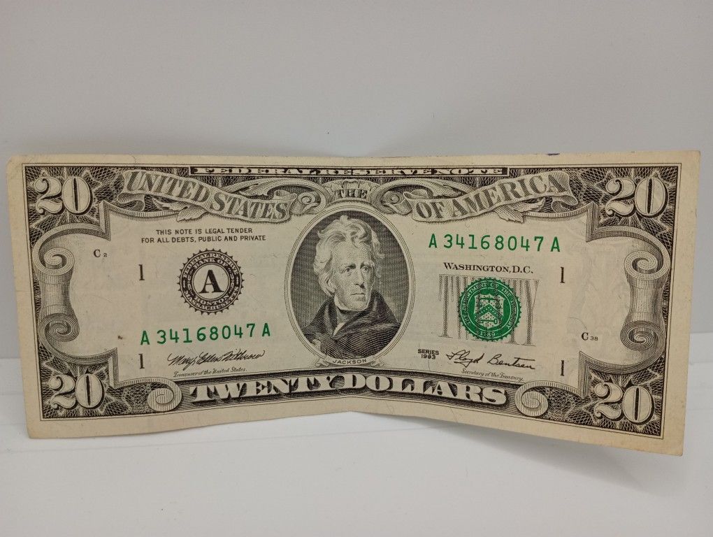 1993 20 Dollar Bill