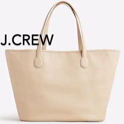 (NEW) (1 AVAILABLE) WOMEN’S J.CREW MACADAMIA BERKELEY IN LEATHER - (MSRP: $248)