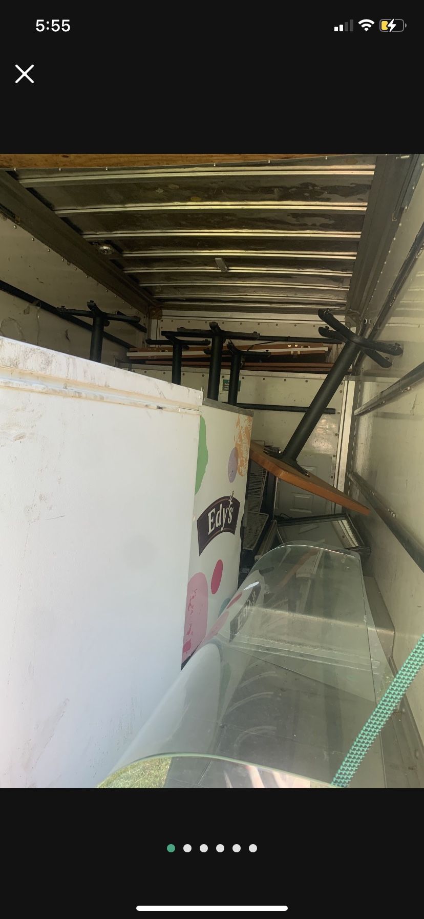 Commercial Ice Cream Freezer and 2 Other Freezer and Tables.Closed Ice Cream Shop Down .The Ice Cream Freezer alone Cost over $3400 .Great Set Up For