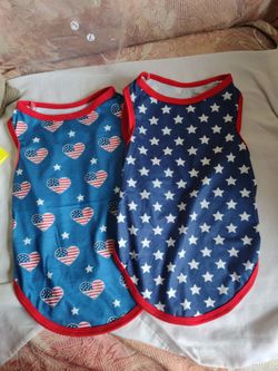 Large patriotic pet shirts