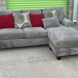 Gray Couch, Does Not Include Pillows Red 