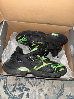 Balenciaga Track 2.0 Sneakers Black Green – Size 43 / US 10 – Authentic