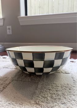 MacKenzie Childs Courtly Check Extra Large Everyday Bowl