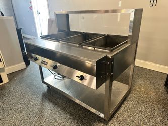 ServeWell 3-Well Electric Hot Food Steam Table