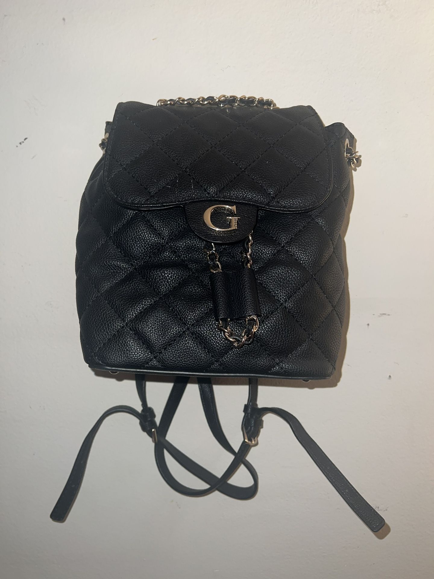 Guess, Purse, Backpack. Black