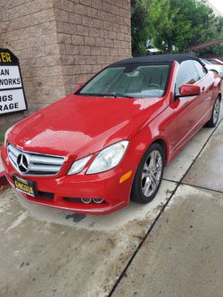 Mercedes-Benz E-Class Convertible Red