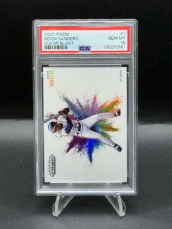 2025 Panini Prizm Color Blast Prizm #1 Deion Sanders PSA GEM MT 10 (Case Hit)