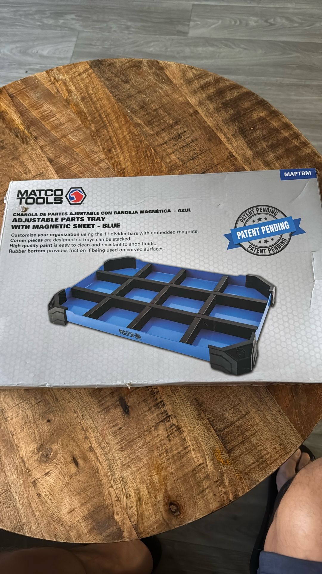 Matco Adjustable Parts Tray With Magnetic Sheet Blue