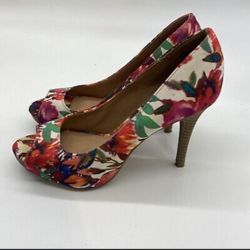 Christian Siriano floral High Heels