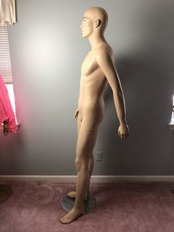 Full Body Glossy Hairless Male Mannequin