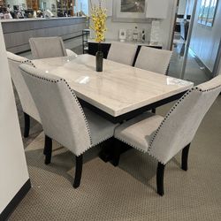 New Dining Set White 